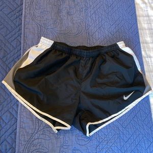 Black nike running shorts